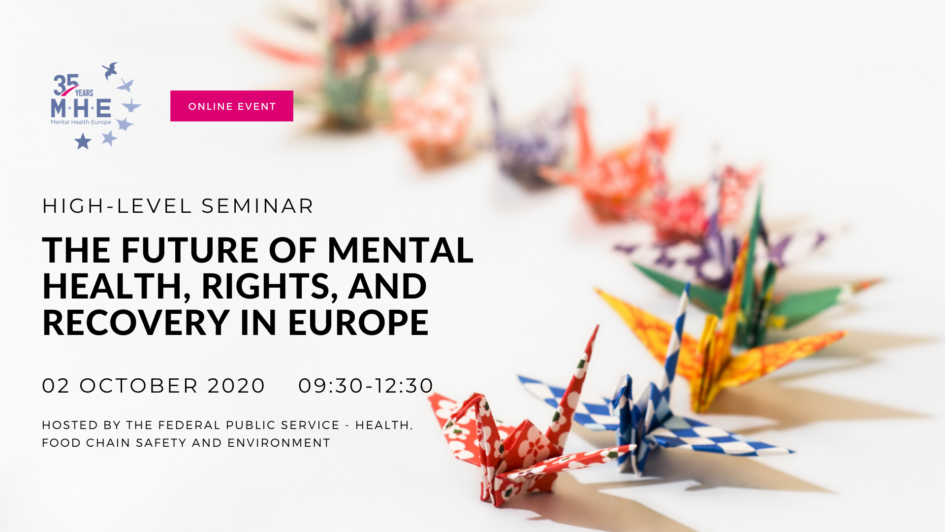 Register now Highlevel seminar on the future of mental health in