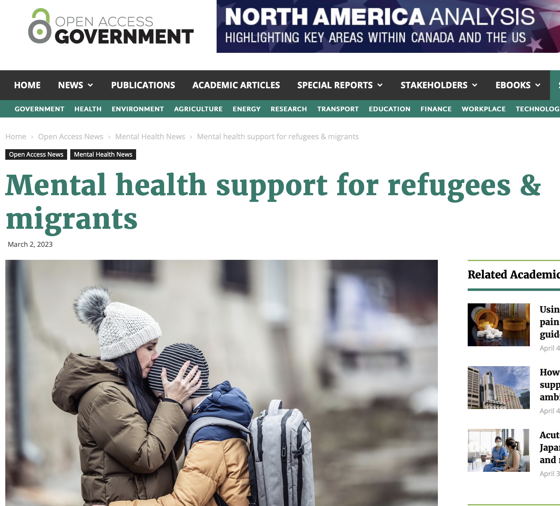 Open Access Government: Mental Health Support For Refugees And Migrants ...